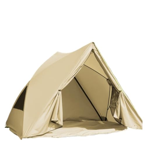 Zelt aufblasbar Zelt Im Freien, Tragbar, Zusammenklappbar, for Camping, Park, Strand, Sonnenschutz, for Den Innenbereich, Vollautomatisches, Schnell Öffnendes Zelt Camping Tent (Color : Gold, Size : von BAOSHUPINGY