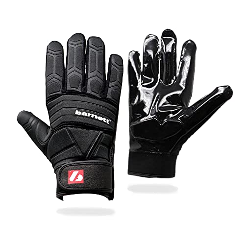 BARNETT FLG-03 American Football Handschuhe Linemen Profi, OL,DL, schwarz (2XL) von BARNETT