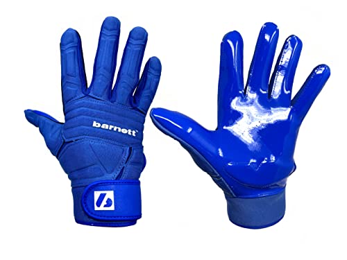 BARNETT FLG-03 Blau American Football Handschuhe Linemen Profi, OL,DL (2XL) von BARNETT