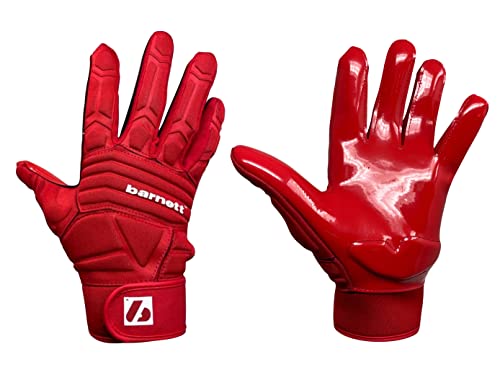 BARNETT FLG-03 Rot American Football Handschuhe Linemen Profi, OL,DL (2XL) von BARNETT