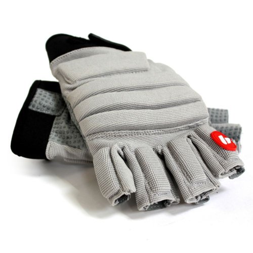 BARNETT FLGC-02 Linemen Fit American Football Handschuhe, kurz, Größe M, Grau von BARNETT