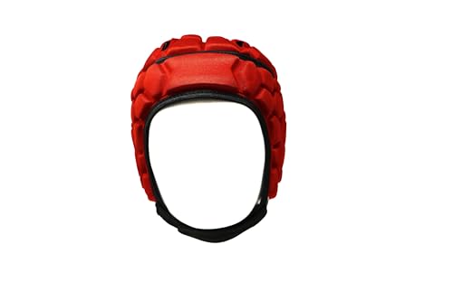 BARNETT Heat PRO Rugby Helm, Spielhelm Profi, Farbe rot (M) von BARNETT