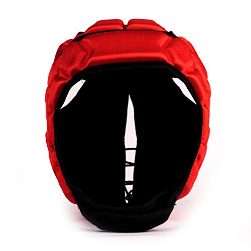 BARNETT Heat PRO Rugby Helm, Spielhelm Profi, Farbe rot (S) von BARNETT