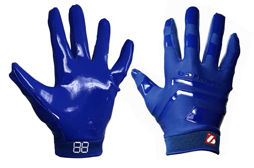 BARNETT FRG-03 Blue Professional Receiver Football Gloves, RE, DB, RB (XL) von BARNETT