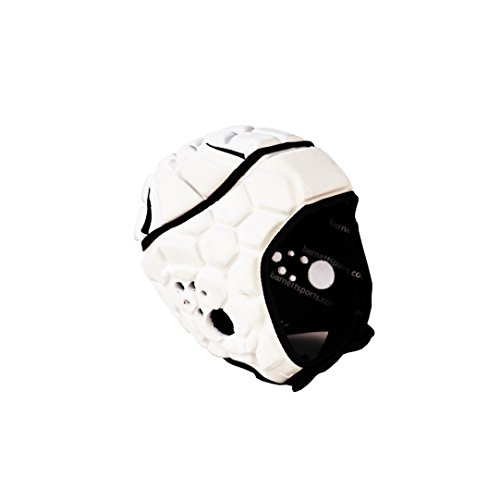 BARNETT Heat PRO Rugby Helm, Spielhelm Profi, Farbe weiß (XL) von BARNETT