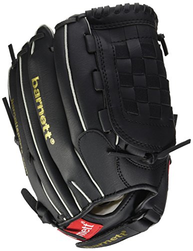JL-125 REG schwarz Baseball Handschuh, Polyurethan, Infield/Outfield, Gr 12,5 (für Rechtshänder, Wird an der linken Hand getragen) von BARNETT
