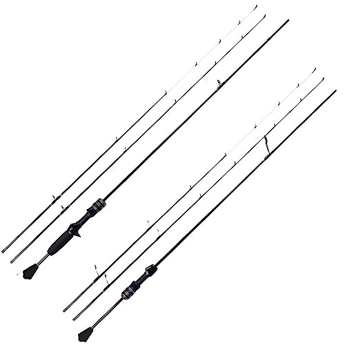 Angelruten Angelrute Casting Spinnrute Ultraleichte Kohlefaser Hohl + Solide 2 Spitzen Ködergussstangen(Spinning Rod) von BASXDRFXZ