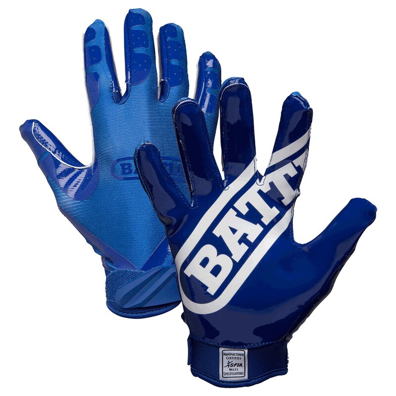BATTLE Double Threat American Football Receiver Handschuhe - navy Gr. S von BATTLE