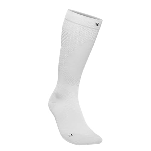 BAUERFEIND Women's Run Ultralight Compression Socks Laufsocken, Weiß, M, 38-40 von BAUERFEIND