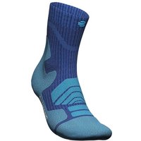 BAUERFEIND Merino Mid Cut Outdoor Socken Herren ocean blue 42-45 von BAUERFEIND