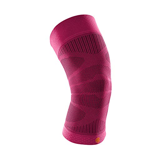BAUERFEIND Unisex-Adult Sports Compression Knee Support Kniebandage, Pink, L von BAUERFEIND