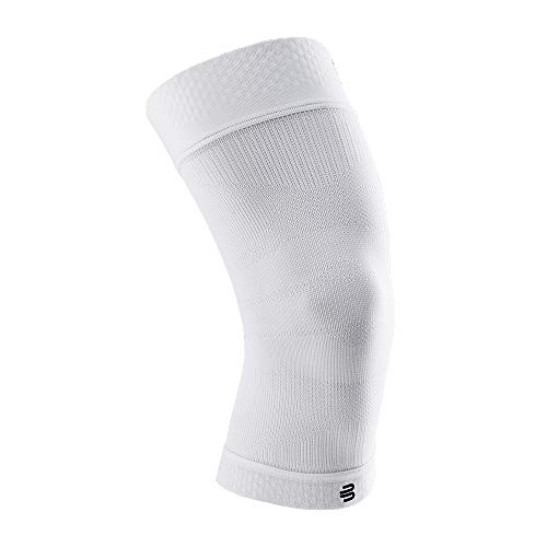 BAUERFEIND Unisex-Adult Sports Compression Knee Support Kniebandage, Weiß, M von BAUERFEIND