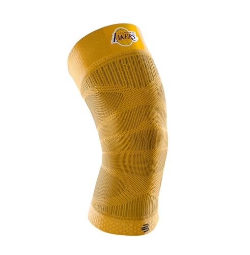 BAUERFEIND Unisex-Adult Sports Compression Knee Support NBA Kniebandage, LA Lakers, L von BAUERFEIND