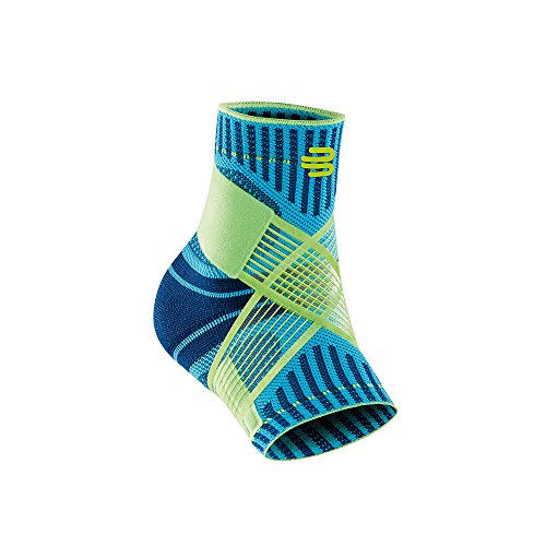 Bauerfeind Sprunggelenkbandage „Ankle Support“ Unisex, 1 Sprunggelenk Bandage für Sport wie Fußball, Fitness oder Laufen, Kein Umknicken durch Knöchelbandage, Blau, S von BAUERFEIND