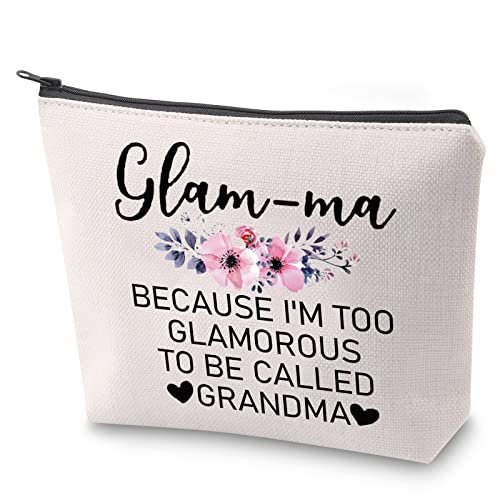 Glam-ma Kosmetiktasche Geschenk Glam-ma Definition Make-up-Tasche mit Reißverschluss Beste Oma Ever Geschenk Neue Oma Geschenk, Glam-ma von BAUNA