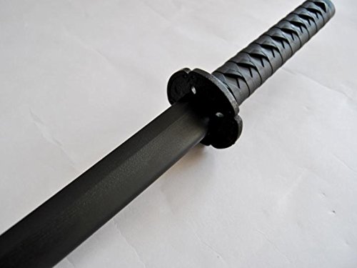 BAY® Bokken-Katana schwarz aus TPR- Kunststoff 100 cm Plastikschwert Budo Kampfsport Schwert von BAY