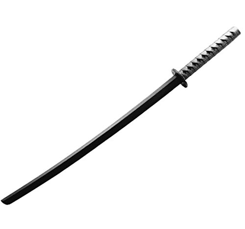 BAY® Katana aus Polypropylen Bokken Attrappe Training Samuraischwert Schwert Samurai schwarz aus TPR- Kunststoff 100 cm Trainingsschwert von BAY