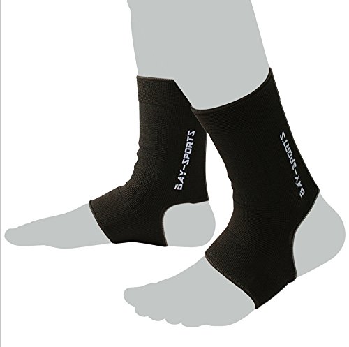 BAY Uni 2X schwarz M - elastische Fußbandagen, Fußgelenkbandagen von BAY