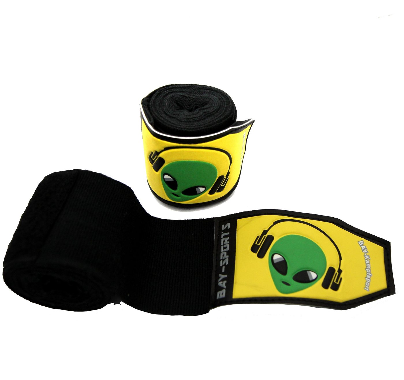 BAY-Sports Boxbandagen Alien 3D Kinder Box-Bandagen Handbandagen Boxen Kickboxen von BAY-Sports