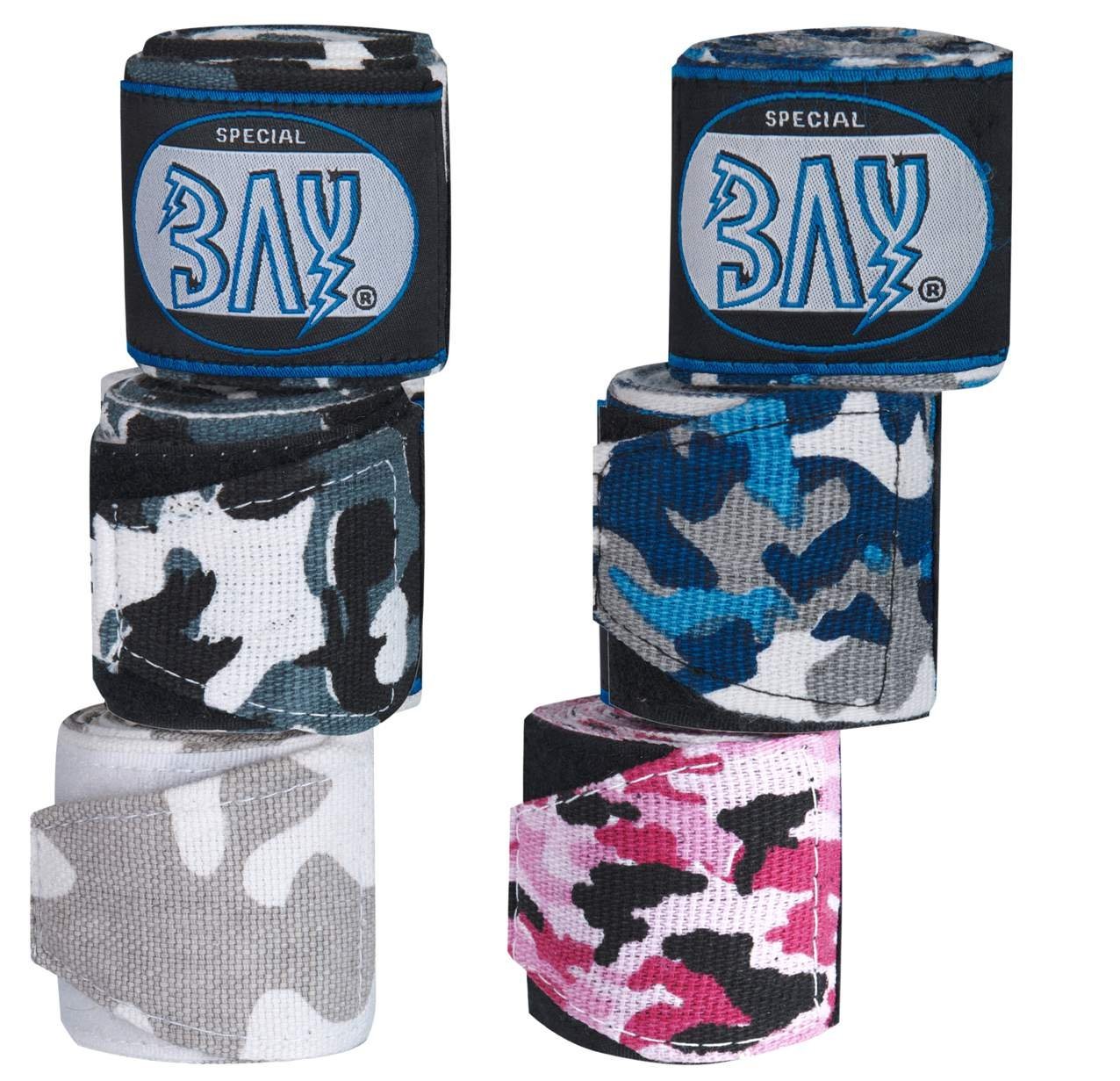 BAY-Sports Boxbandagen Camouflage Box-Bandagen Handbandagen Boxen von BAY-Sports