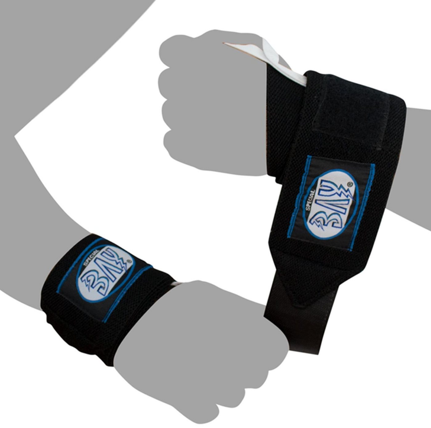BAY-Sports Boxbandagen Wrist Wraps 65 cm Handbandagen Gewichtheben von BAY-Sports