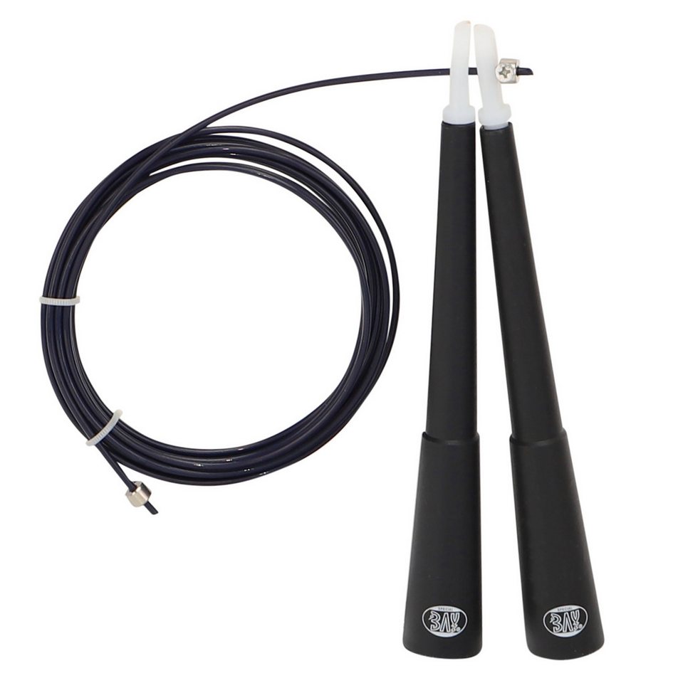 BAY-Sports Springseil Freefall 325 Stahl Extra dünn leicht Sprungseil leicht Skipping Rope, Stahlseele, PVC Kern, Spitzengeschwindigkeiten von BAY-Sports