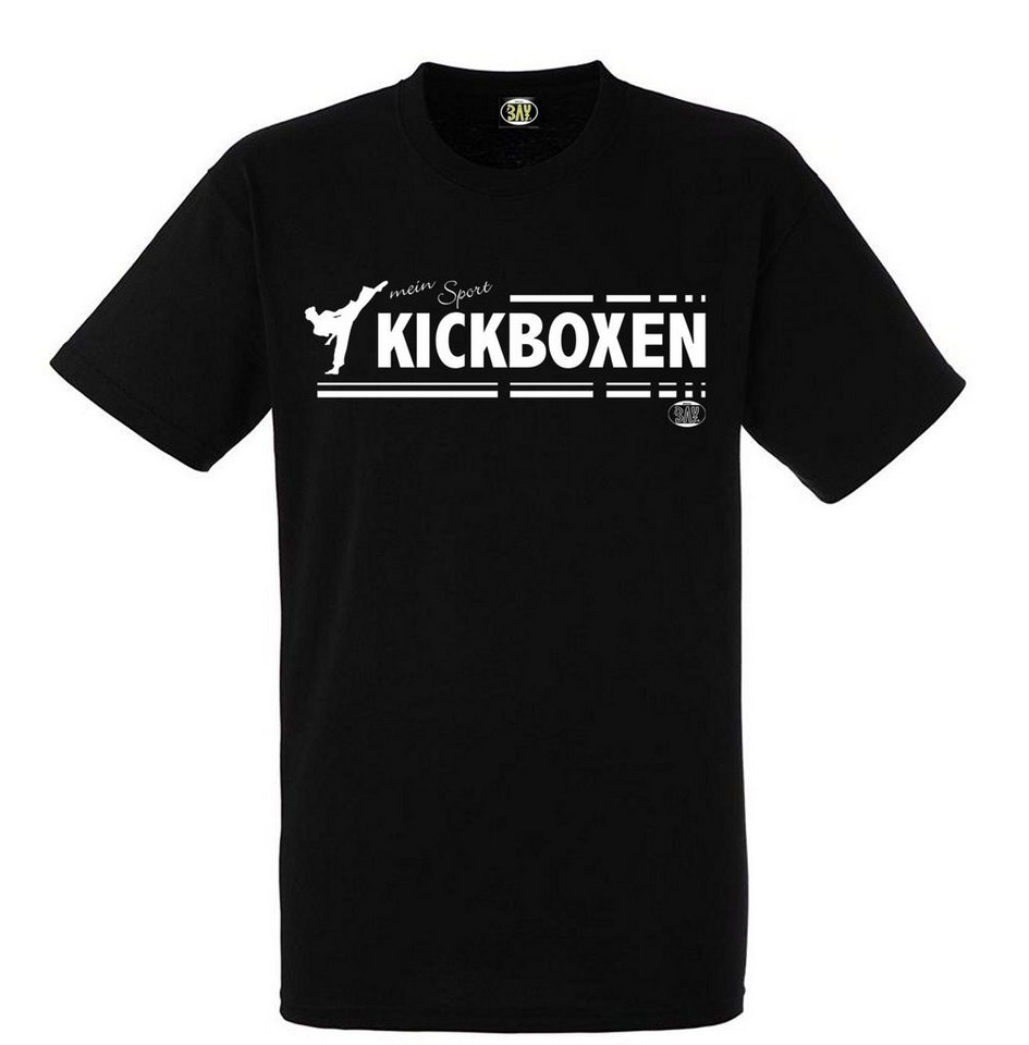 BAY-Sports T-Shirt Kickboxen mein Sport Kickboxshirt Kick-Boxen Kampfsport (100% Baumwolle) Thaiboxen, Muay Thai, Kinder, Erwachsene von BAY-Sports