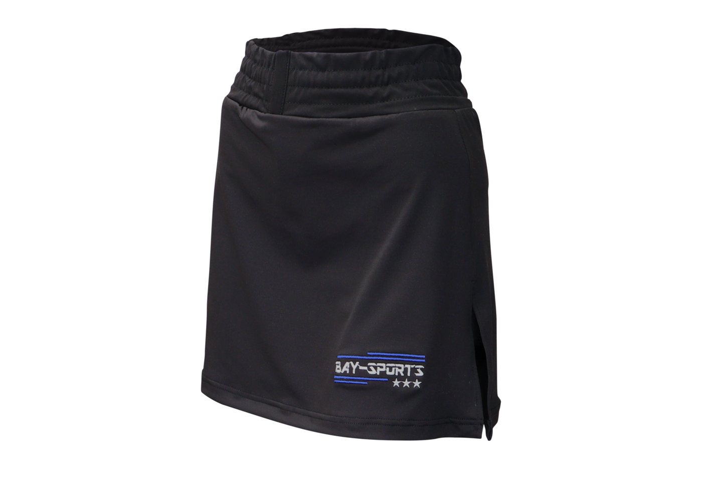 BAY-Sports Tennisrock Boxrock Kickboxrock Sportrock mit Unterhose Rock Kampfsport (uni schwarz, mit Innenhose) Sport Kickboxen Boxen Fitness von BAY-Sports