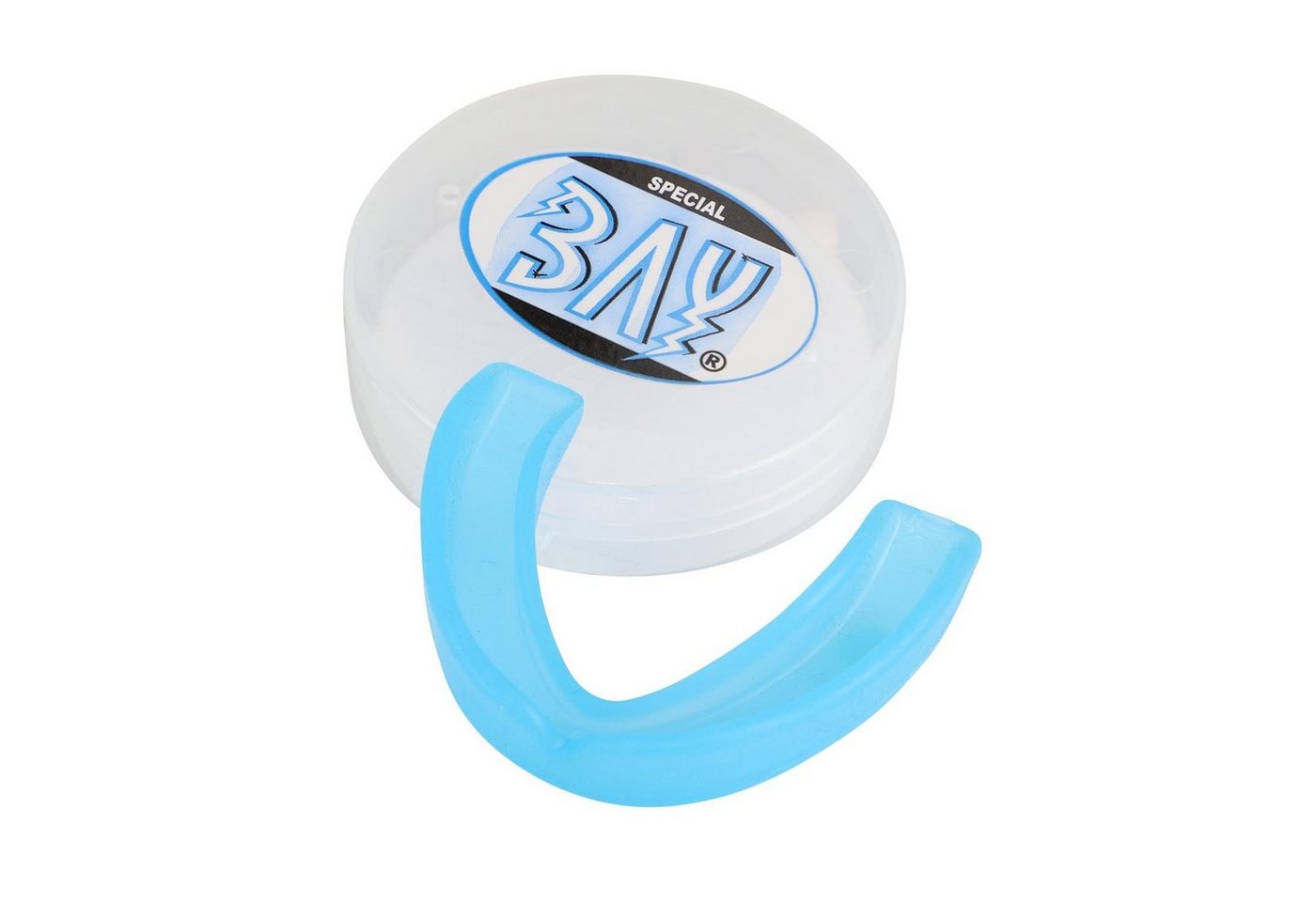 BAY-Sports Zahnschutz Zahnschützer Klick Box Mundschutz blau Erwachsene, ab 13 Jahre von BAY-Sports