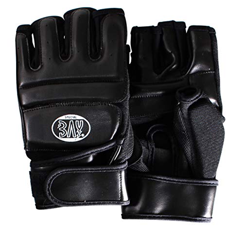MMA, Krav MAGA, Handschuhe Profi von BAY (komplett schwarz, L) von BAY