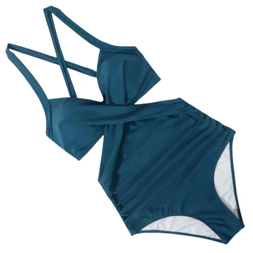 BAYAJIAZ Bikini EIN Stück Badeanzug Frauen Badebekleidung Solid Bauchkontrolle Badeanzüge Sommerschwimmen-b4618mg-m von BAYAJIAZ