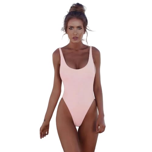BAYAJIAZ Bikini Frauen EIN Stück Bikini -badeanzüge Bikini Badeanzüge Badebekleidung Tankinis Set Für Damen-rosa-XL von BAYAJIAZ