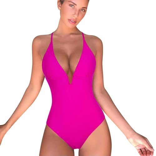 BAYAJIAZ Bikini Push -up One -stück Badeanzug Frauen Strandkleidung Monokini Plus Größe Solid Badeanzüge Badezusammenzug Badeanzug Frauen-b5136rr-xl von BAYAJIAZ