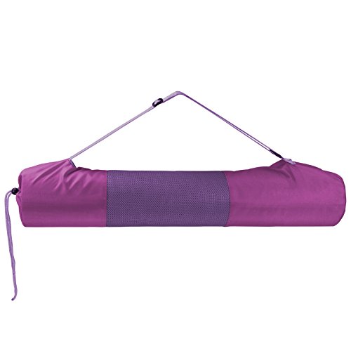 BB Sport Tragetasche für Yogamatten bis 61 cm breit und 11,5 cm Durchmesser zusammengerollt Yoga Gymnastik Turnen Pilates Fitness, Farbe:Spiritual Purple von BB Sport