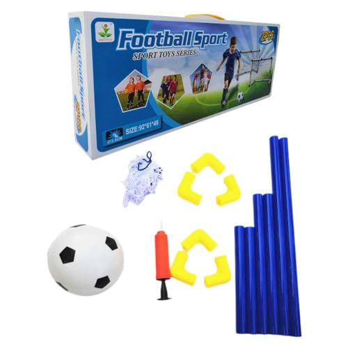 Sports Kids Mini Soccer Goal Sets, Hinterhof-Indoor-Mini-Netz und Ball-Set mit Ballpumpe, faltbares Fußballtor mit von BBASILIYSD