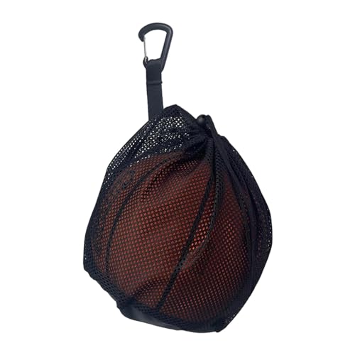 Mesh-Ball-Tragetasche – Basketball-Aufbewahrungsnetztasche, Basketball-Tasche, individuelle Volleyball-Balltasche, Basketball-Fußball-Volleyball-Tasche, Mesh-Handtasche, Balltasche, aufsteckbarer Ball von BBAUER