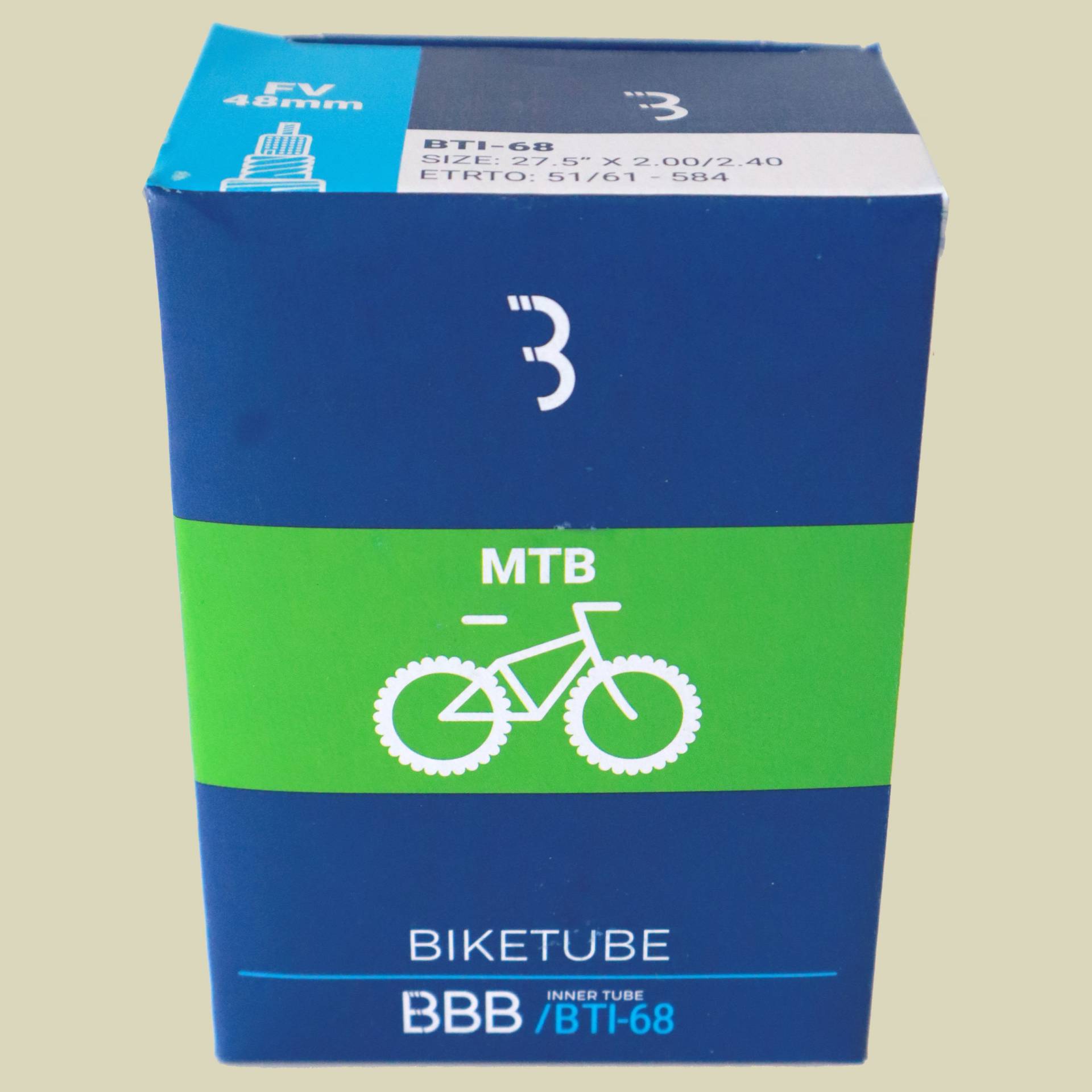 BTI-68 BikeTube 27,5  FV48 27.5" x 2.10/2.35 von BBB Cycling