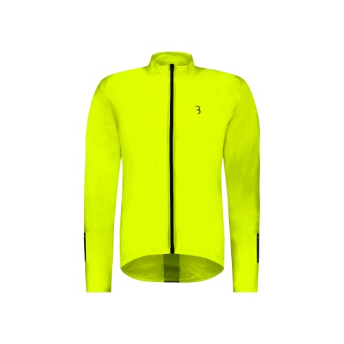 BBB Cycling fahrrad jacke, leicht, wasserabweisend und windabweisend, für Mountainbike, Rennrad und Urban Biking - für Damen, Herren, Kinder - BBW-148, Gelb (Neon Yellow), M von BBB