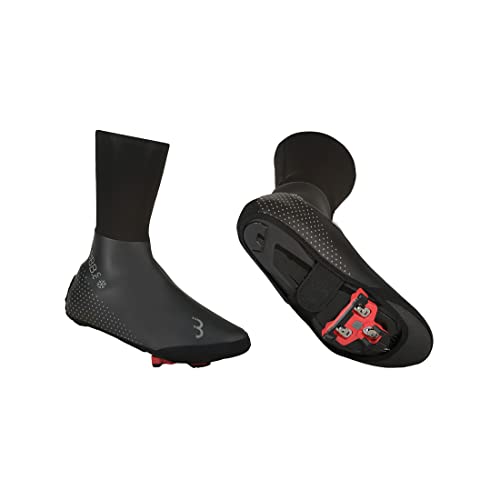 BBB Cycling Fahrrad Überschuhe für Herren und Damen | Schuhüberzieher Rennrad MTB Regenschutz Thermo Windfest | Ultrawear Zipperless EXT BWS-26 39/40, Schwarz, 39.5 EU von BBB