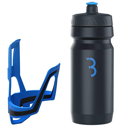 BBB Cycling Flaschenhalter Fahrrad Combo Fueltank Wasserflasche BBC-03C, Blau Schwarz / Schwarz Blau, 550 ml von BBB