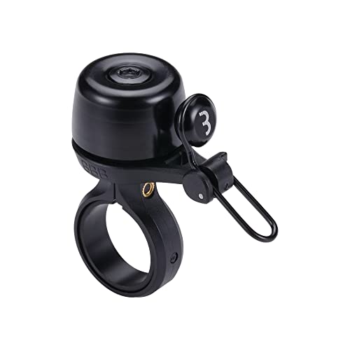 BBB Cycling Road Bike Bell I Fahrradklingel mit starkem Klemmmechanismus I Fahrradklingel für Lenker mit Ø 22,2mm und 25,4mm I Noisy Plus BBB-27 von BBB