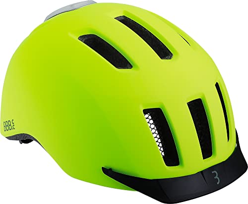 BBB Cycling Unisex-Adult BHE-161 Grid Kopfumfang L 58-62 cm matt neon Yellow, L (58-62cm) von BBB