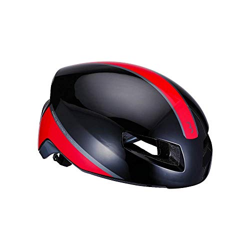 BBB Cycling Unisex-Erwachsene Tithon Helm, glänzendschwarz/rot, L (58-62cm) von BBB