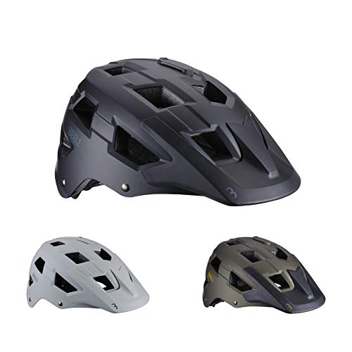 BBB Fahrradhelm Fahrradhelm mit Großen Visier und Kamerahalterung Helm MTB, Matt Schwarz, M (54-58cm) EU von BBB