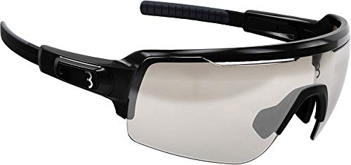 BBB Cycling Sportbrille Commander | Herren und Damen Fahrradbrille Sonnenbrille mit Photochromatic Gläser | Polycarbonat Grilamid | MTB Rennrad Urban Radsport | | Matt Schwarz | BSG-61PH von BBB
