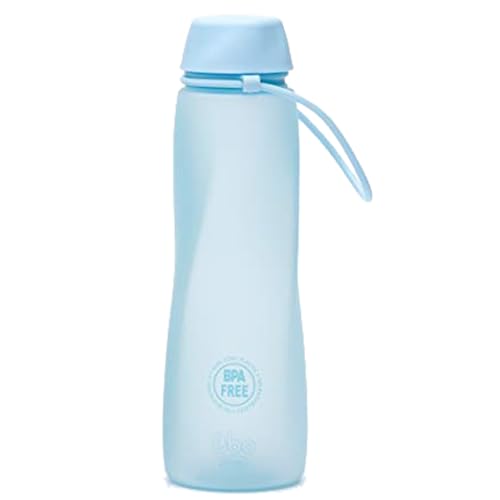 Irisana – Wasserflasche – 550 ml – Blau – 8 x 8 x 21 cm – Ideale Sportflasche für das Fitnessstudio – BPA-freie Plastikflasche für das Radfahren – Bbo-Kollektion von Bbo Irisana