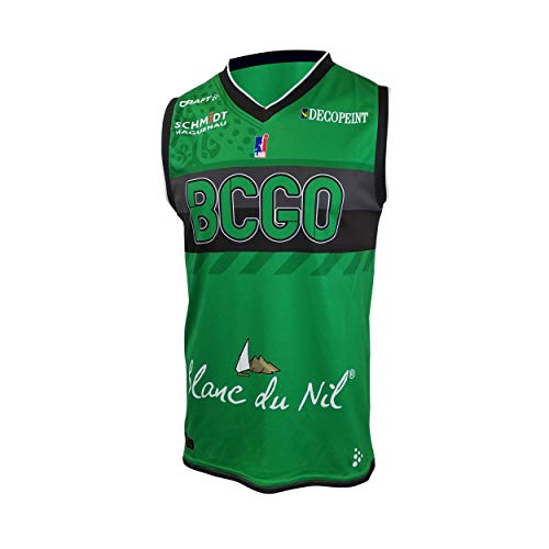 BCGO Basketball Basketball Gries, Oberseite, offizielles Trikot zu Hause, 2019-2020 XXL grün von BCGO - Basket Club Gries Oberhoffen