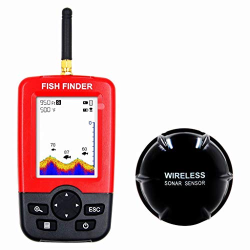 BCIOUS Boots Fishfinder Tragbarer Fisch Tiefenmesser Tragbarer Wasser Fischfinder Geber Mit LCD Display Einfach Zu Bedienende Fischfinder Halterung von BCIOUS