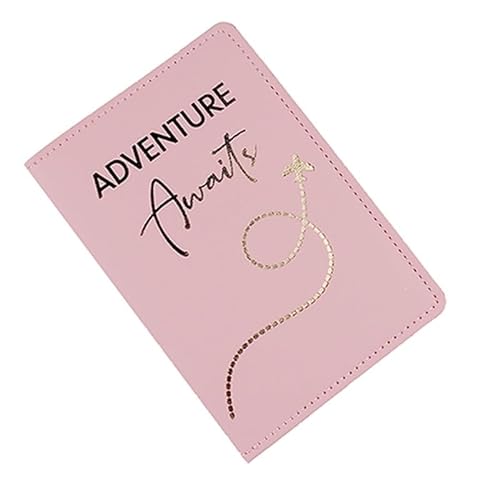 BCIOUS Simple Plane PU Reisepasshülle, stilvolles Kreditkartenetui für Männer und Frauen, Hochzeitsgeschenk, Hochzeitsgeschenk, rose von BCIOUS