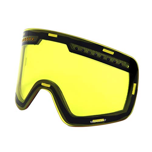 BCIOUS Skibrille mit doppelschichtiger, abnehmbarer Linse, zum Skifahren, Anti-Beschlag-UV-Snowboard-Auge zum Schutz, für Herren und Damen, Ski-Sonnenbrille, Brillen-Handschuhe für Kinder und Mädchen von BCIOUS